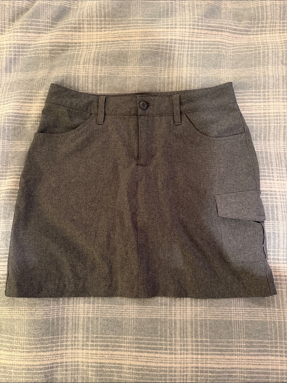 Eddie Bauer Adventurer 2.0 Active Hiking Cargo Skort Grey Size 2